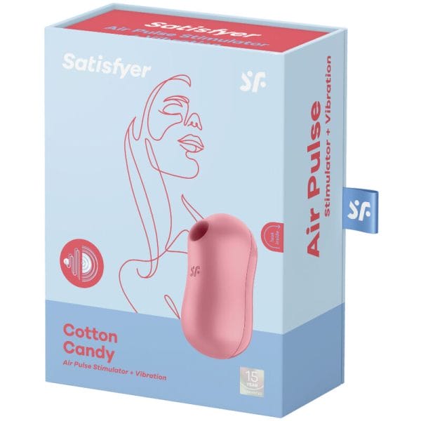 SATISFYER - COTTON CANDY AIR PULSE STIMULATOR & VIBRATOR PINK 3